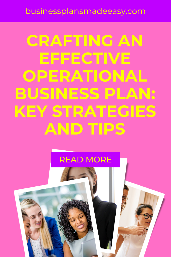 crafting an effective operational business plan key strategies  and tips pin