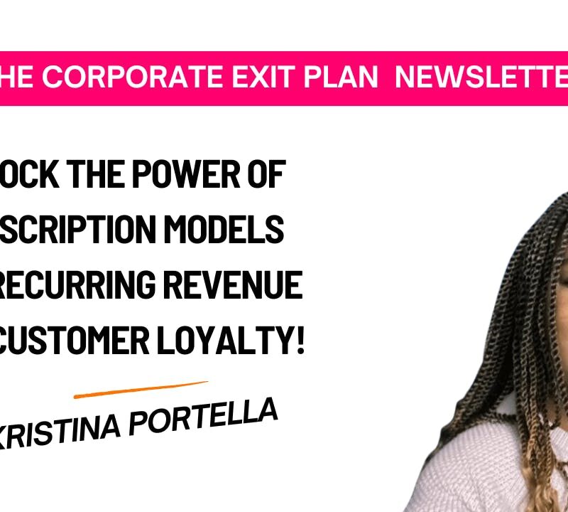 New edition of the corporate exit plan newsletter on subscription models